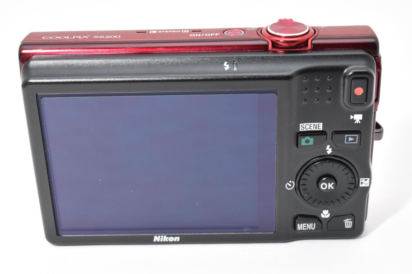 Nikon ニコン COOLPIX S6200 レッド 元箱 /2697 動作OK 返金保証