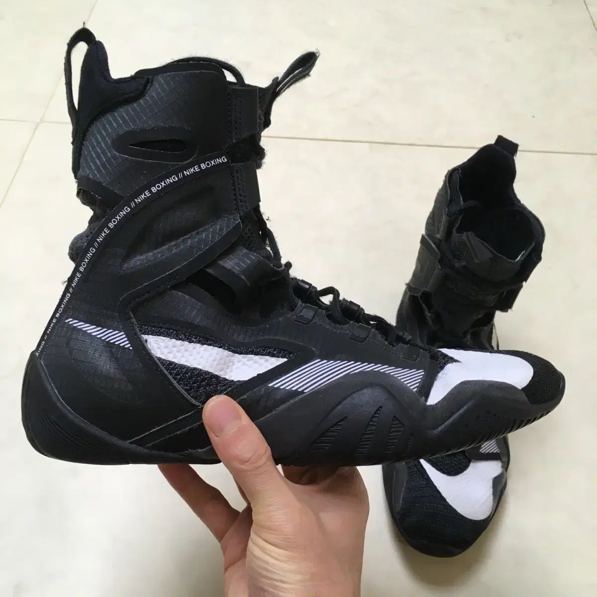 ナイキ ハイパー KO2 ボクシング シューズ 285 / 280 ブラック 白
