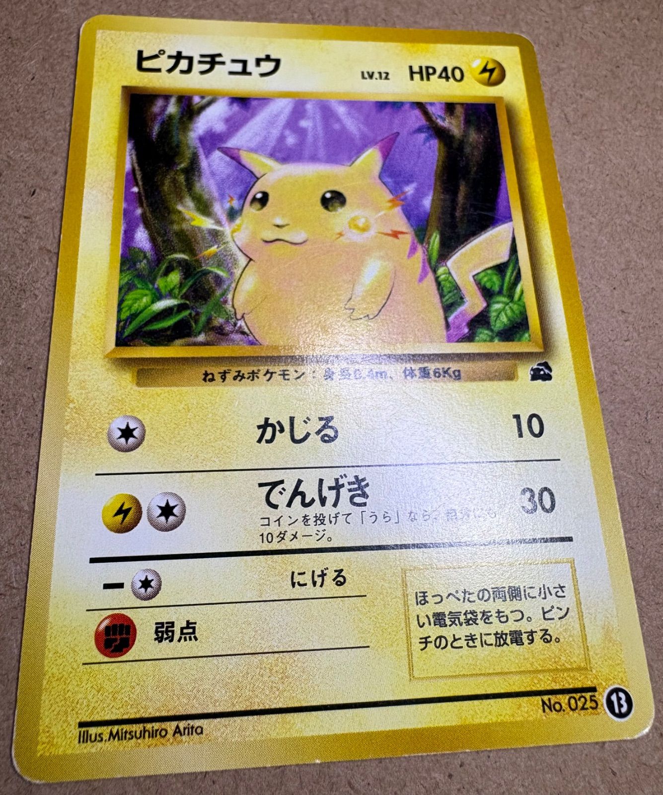 イントロパックのピカチュウ(フシギダネマーク) ポケモンカード旧裏