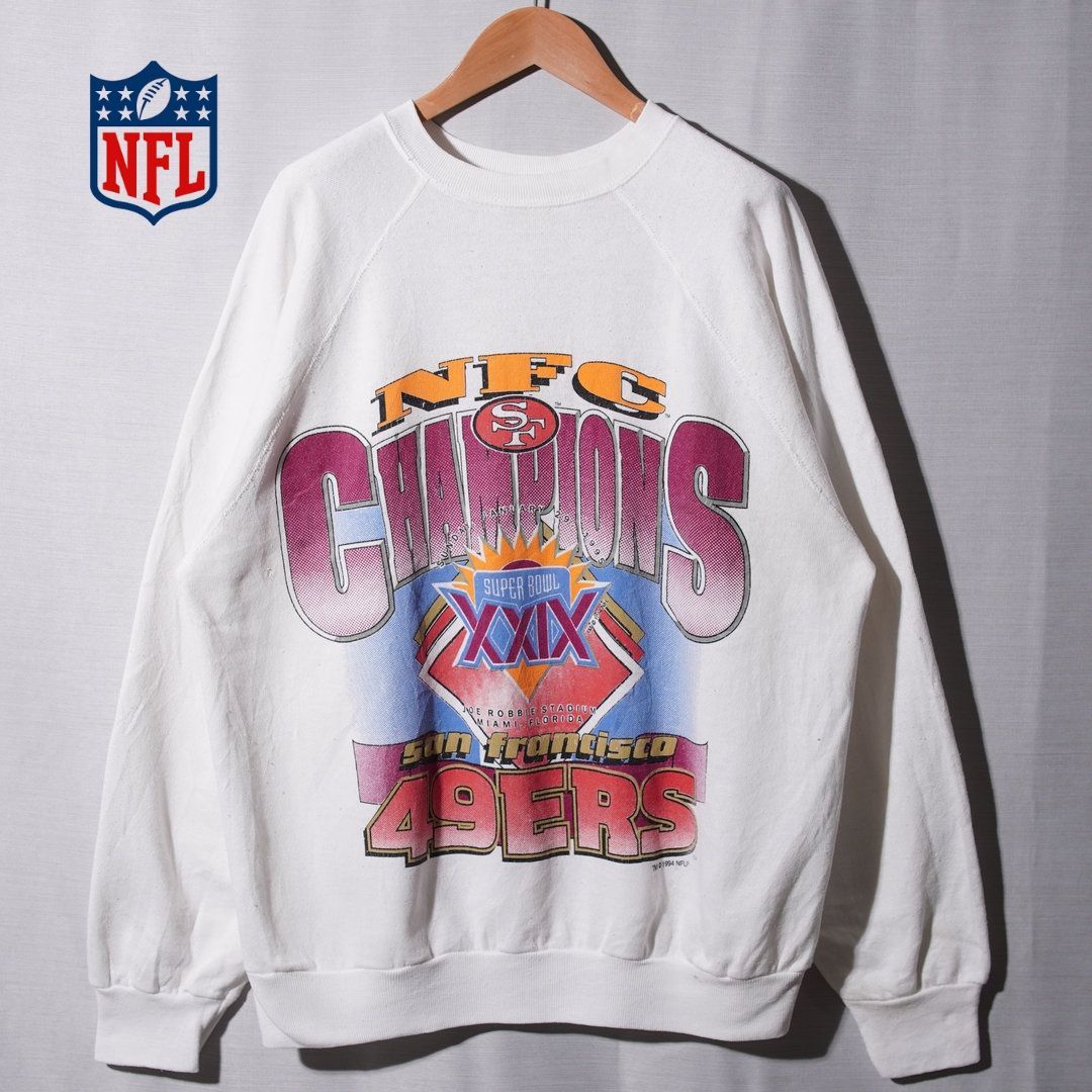90s USA製 NFL サンフランシスコ 49ers スウェット L ホワイト 1994年