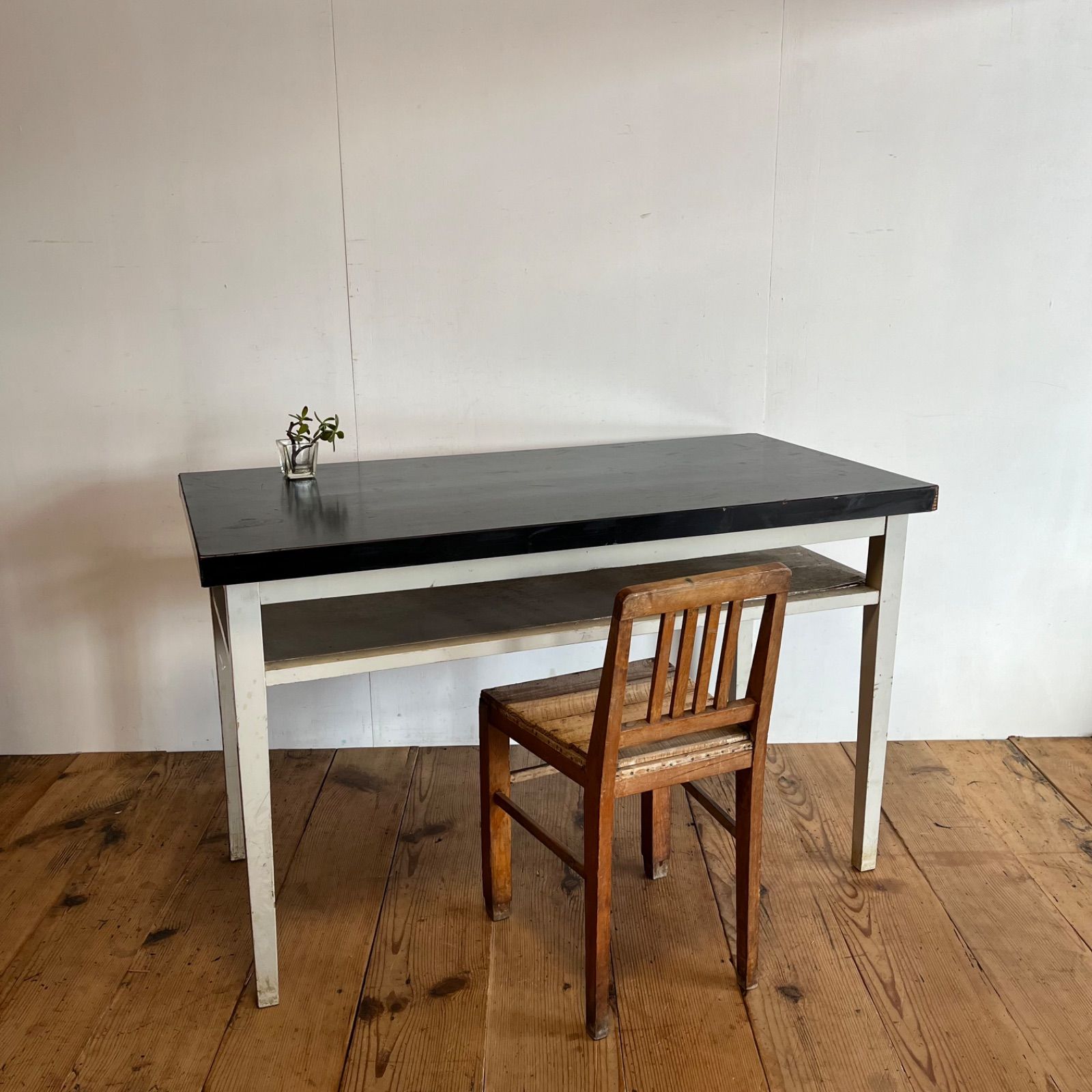 特別価格】アンティーク 木製 テーブル デスク 机 作業台 シャビー