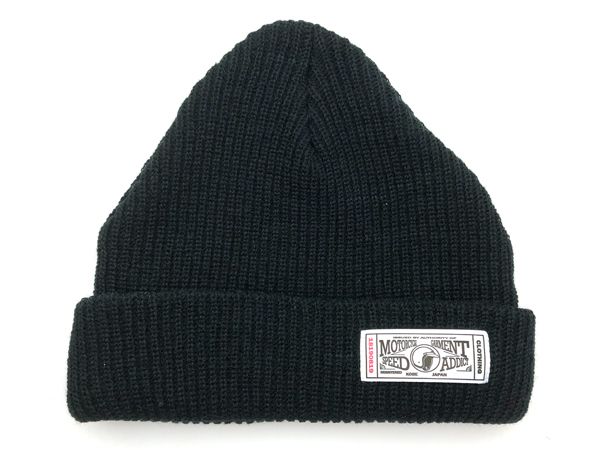 KNIT CAP GUARANTEE BLACK/ニットキャップ 黒 ブラック バイカー 自動