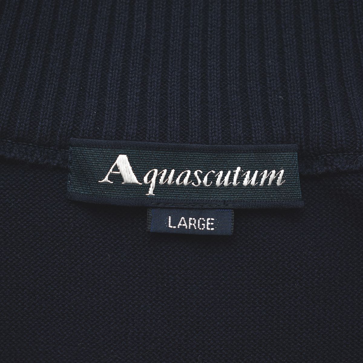 美品】 アクアスキュータム Aquascutum ダブルジップアップ コットン 