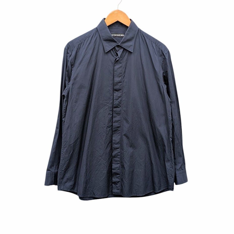 ISSEY MIYAKE MEN イッセイミヤケ 長袖シャツ ME63FJ024 ネイビー