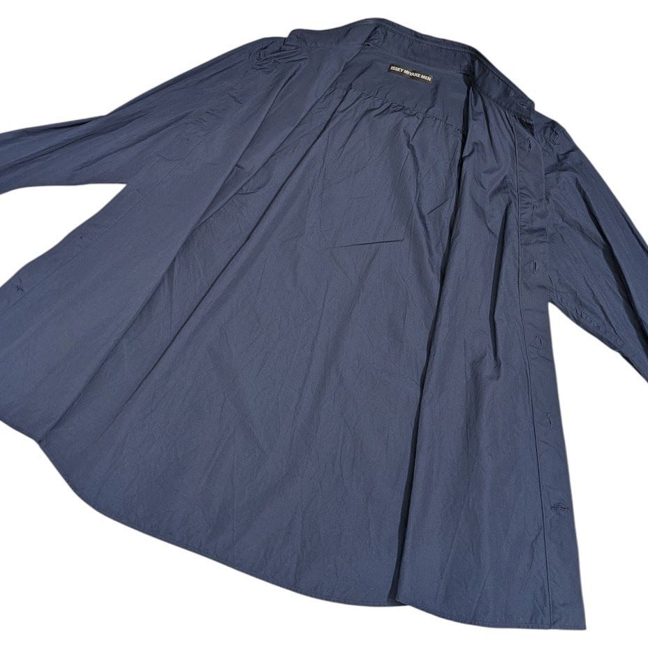 ISSEY MIYAKE MEN イッセイミヤケ 長袖シャツ ME63FJ024 ネイビー