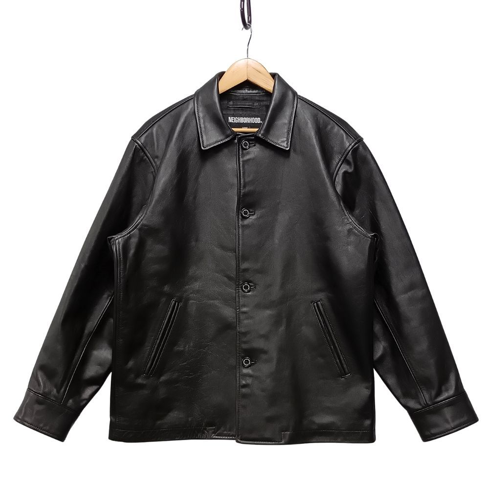 NEIGHBORHOOD ネイバーフッド 25AW LEATHER CAR COAT レザーカーコート