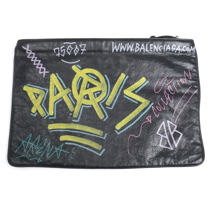 BALENCIAGA バレンシアガ グラフィティ エクスプローラー クラッチ