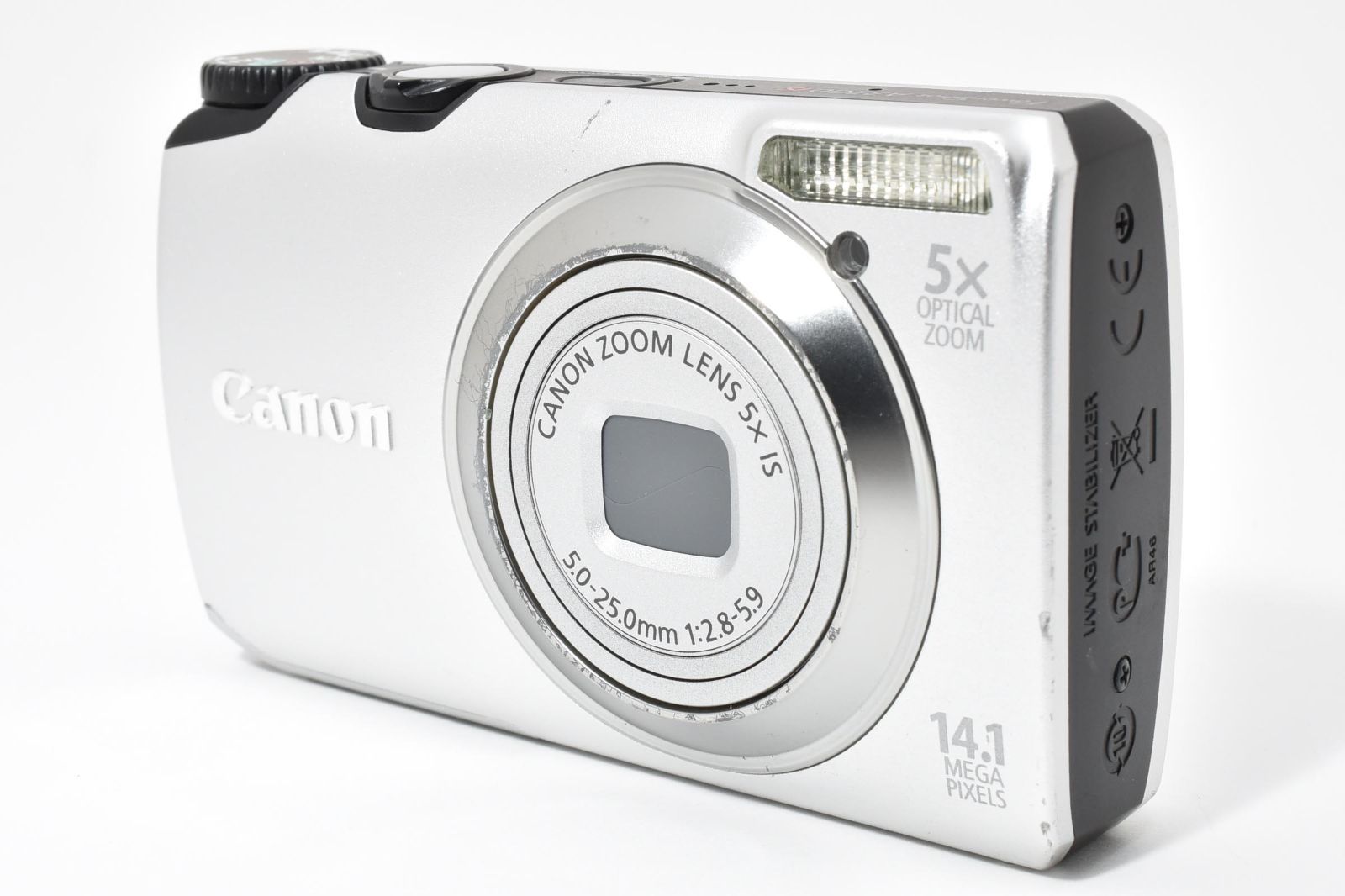 Canon キャノン PowerShot A3200 IS シルバー /2706 動作OK 返金保証