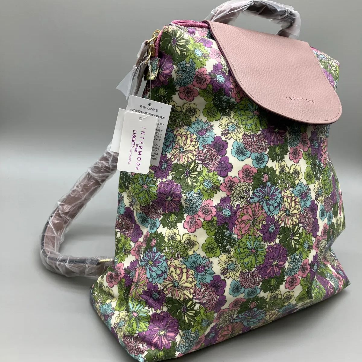 F-015-367 未使用 LIBERTY INTERMODE 花柄リュック - メルカリ