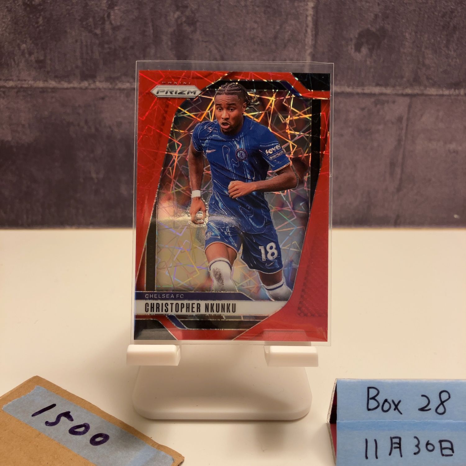 2024-25 Panini Prizm Christopher Nkunku 48/49 Chelsea FC Red