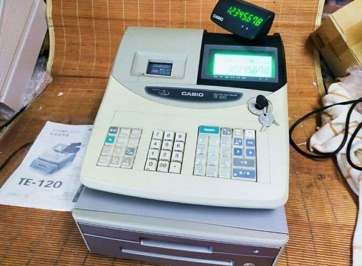 カシオレジスター TE-120 フル設定込み 送料無料 人気機種 400000