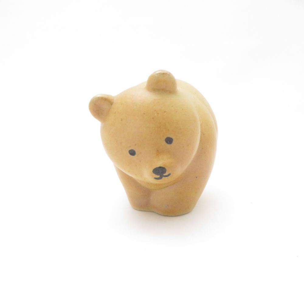 美品 Lisa Larson リサラーソン 益子焼 くまもとのくま 置物 陶器 人形