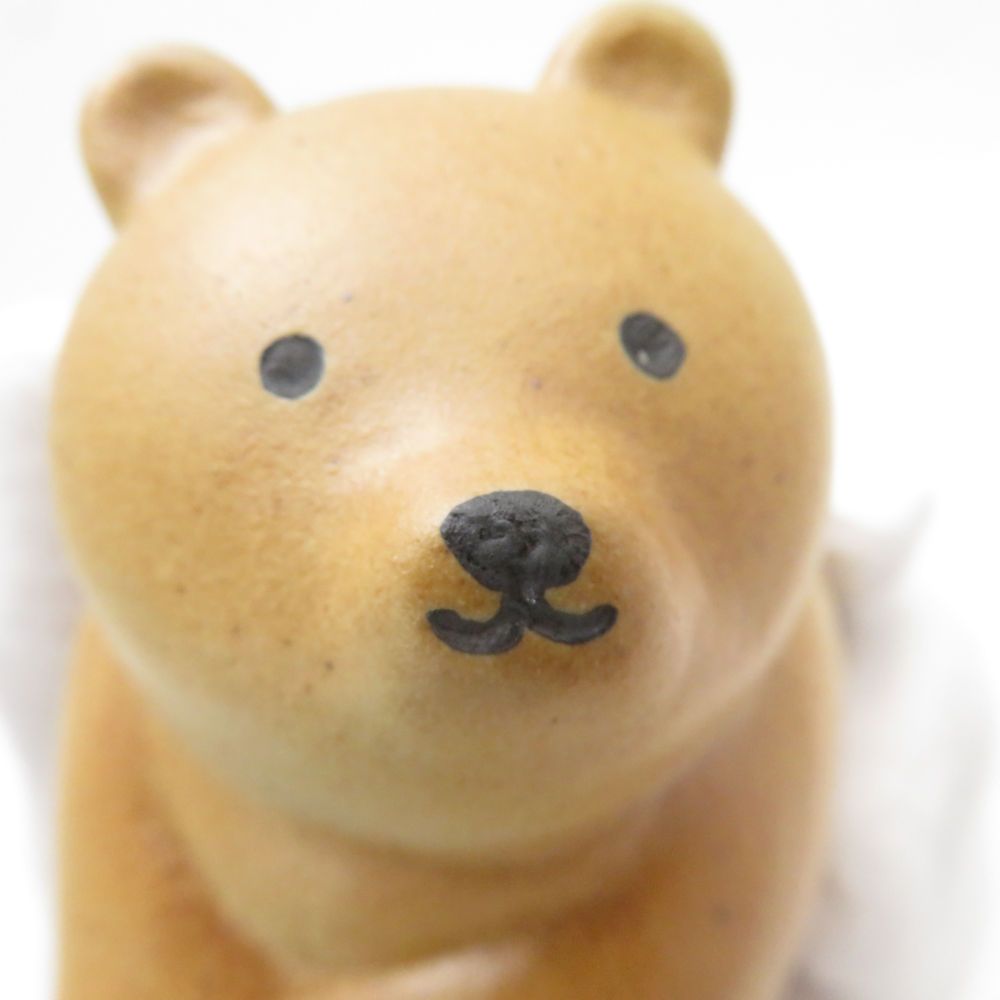 美品 Lisa Larson リサラーソン 益子焼 くまもとのくま 置物 陶器 人形