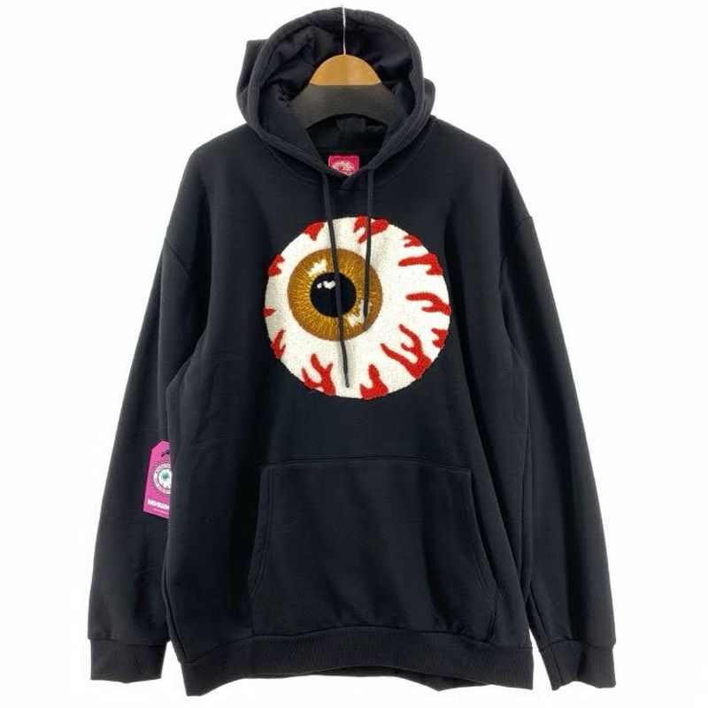 中古美品】 MISHKA ミシカ プルオーバーパーカー 大きな目玉パーカー