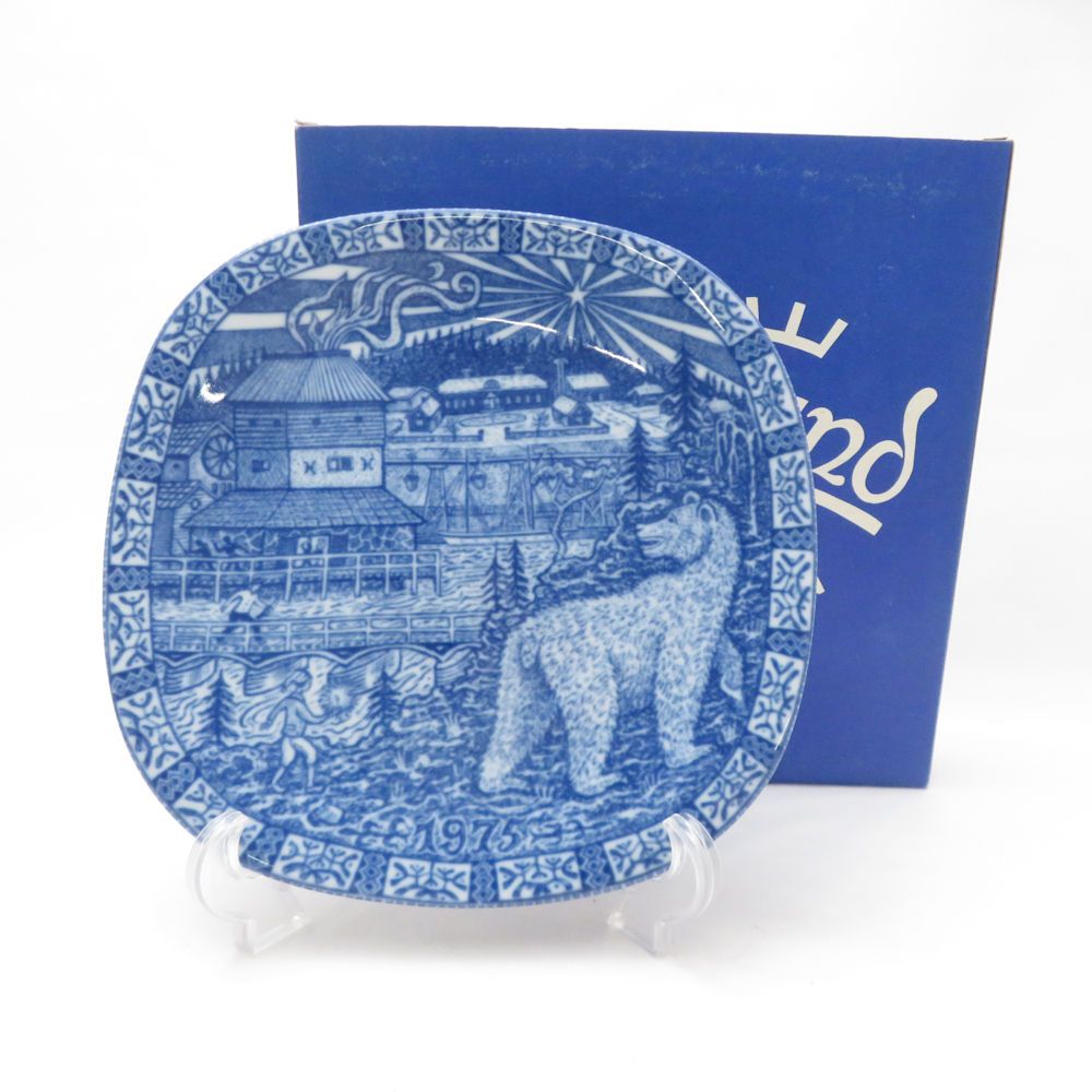 未使用 Rorstrand ロールストランド 1975年 クリスマスイヤープレート