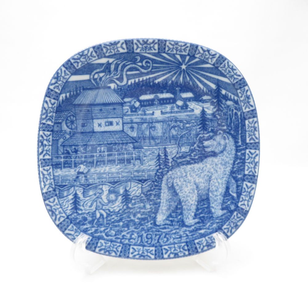 未使用 Rorstrand ロールストランド 1975年 クリスマスイヤープレート