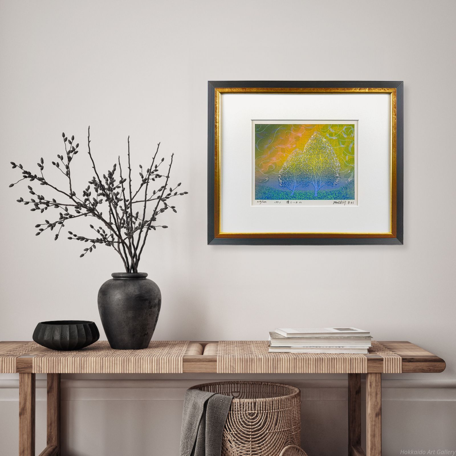 牧野宗則 「優しい日（1）」 木版画 絵画 - メルカリ