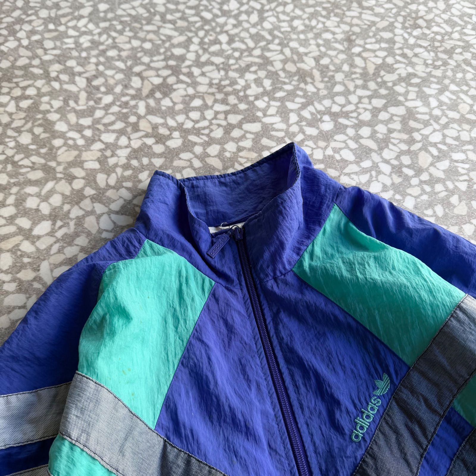 adidas / 90's multi color nylon jacket オールドアディダス ナイロン