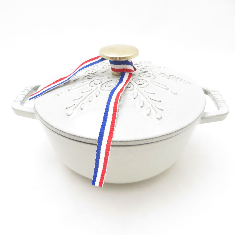 未使用 STAUB ストウブ Wa-NABE ワナベ S スノーフレーク 両手鍋 鋳鉄