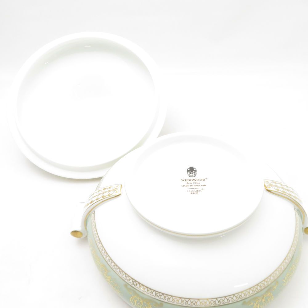  ウェッジウッド コロンビアセージグリーン スープチューリン 旧刻印 黒壺 その他 食器