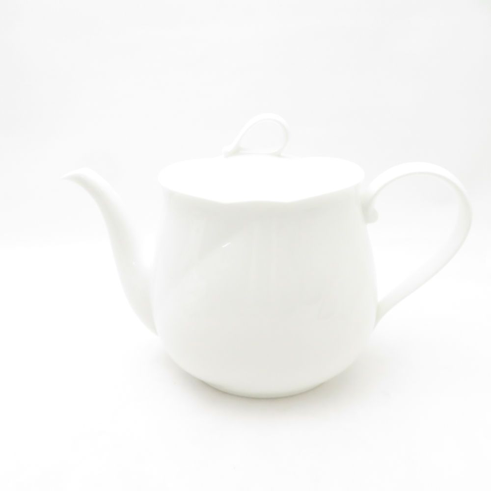 Noritake ノリタケ WHITE アンサンブルホワイト ティーポット＆クリーマー＆シュガーポット 3点 ティーセット 茶器 ミルク クリーム 砂糖