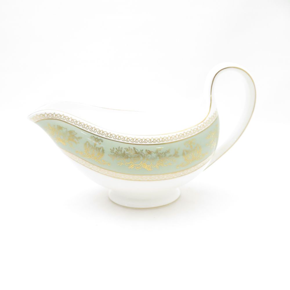 未使用　イギリス　ウェッジウッド　セージグリーン　グレービーソースボード 美品 WEDGWOOD ウェッジウッド コロンビアセージグリーン グレービー