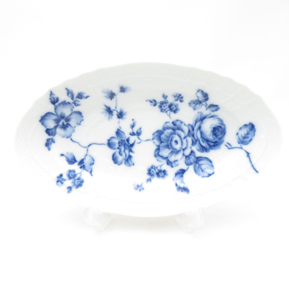 美品 Richard Ginori リチャードジノリ ローズブルー ピクルスオーバル