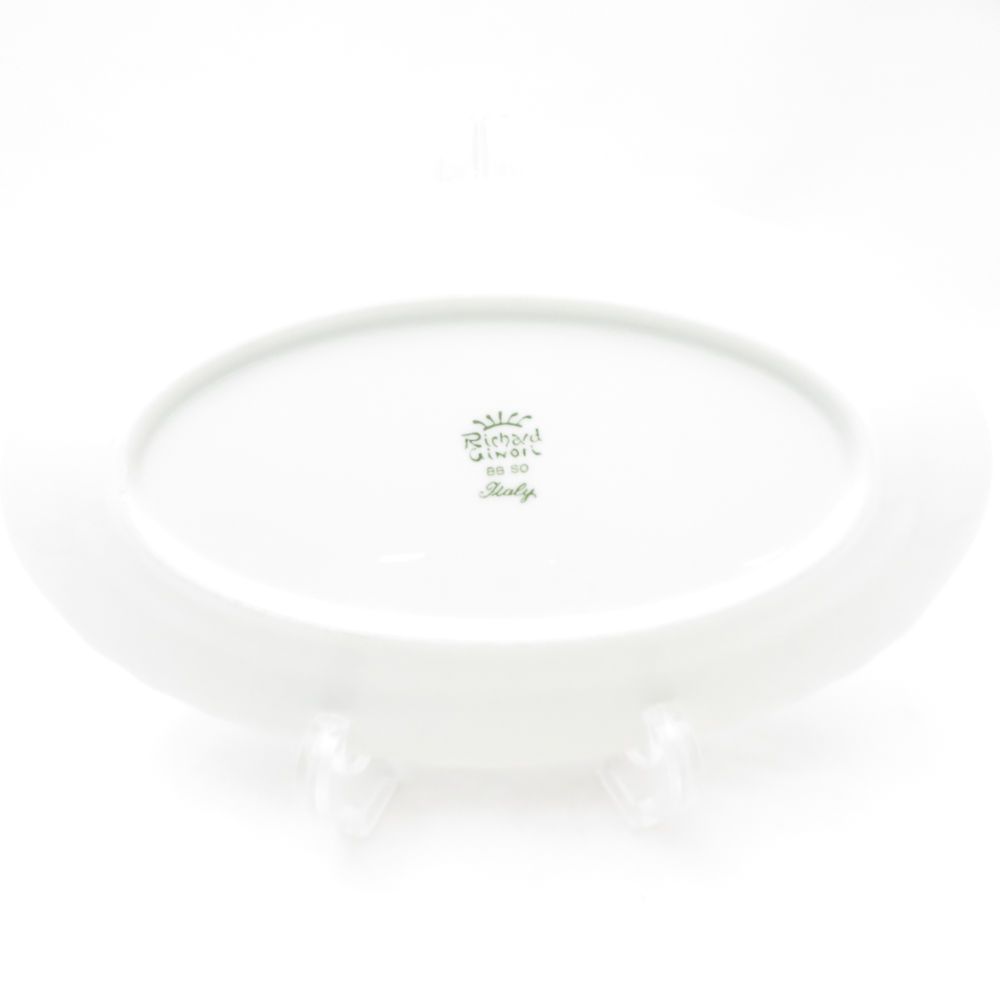 美品 Richard Ginori リチャードジノリ ローズブルー ピクルスオーバル