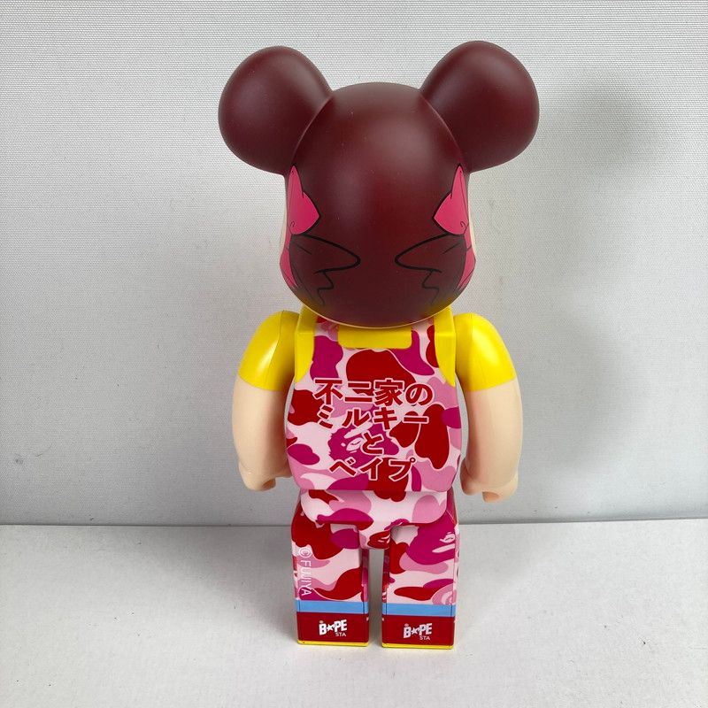 中古品】 BE＠RBRICK BAPE×ペコちゃん 100％＆400％ ベアブリック