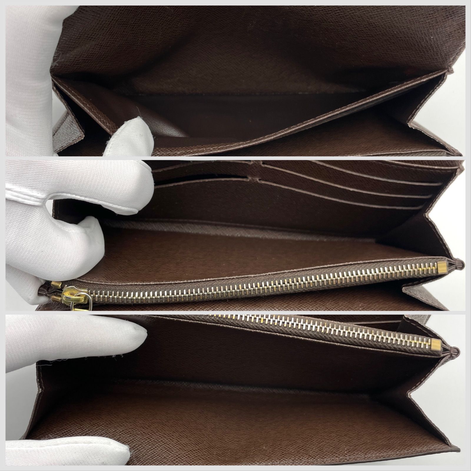 Louis Vuitton ルイヴィトン / ダミエ / ポルトフォイユ サラ / エベヌ