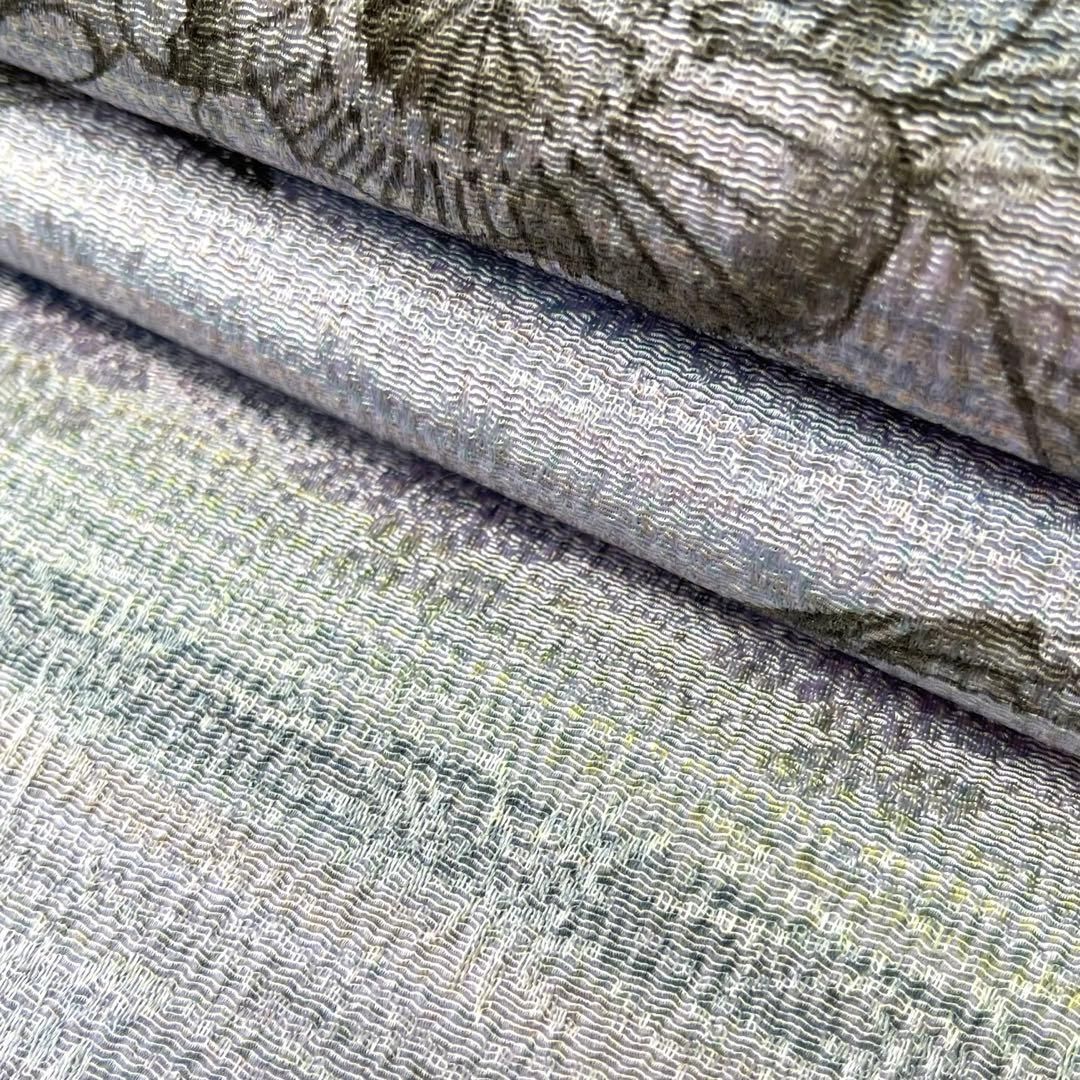 着物と帯 時流】N2670s◇正絹 九寸名古屋帯◇辻ヶ花 手描き 長尺 未 