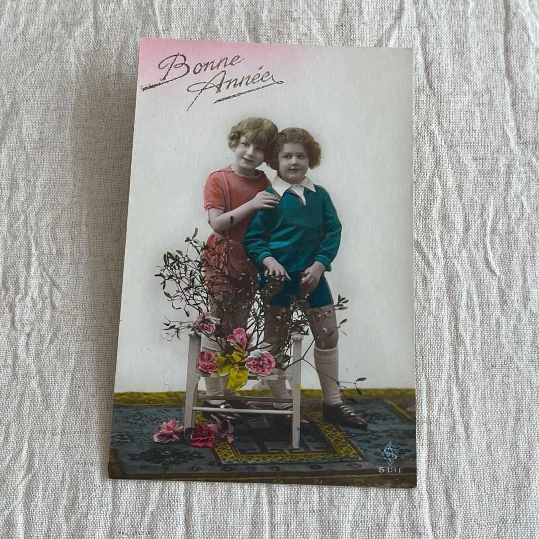 特別価格】アンティーク ポストカード フランス直輸入 こども 古い