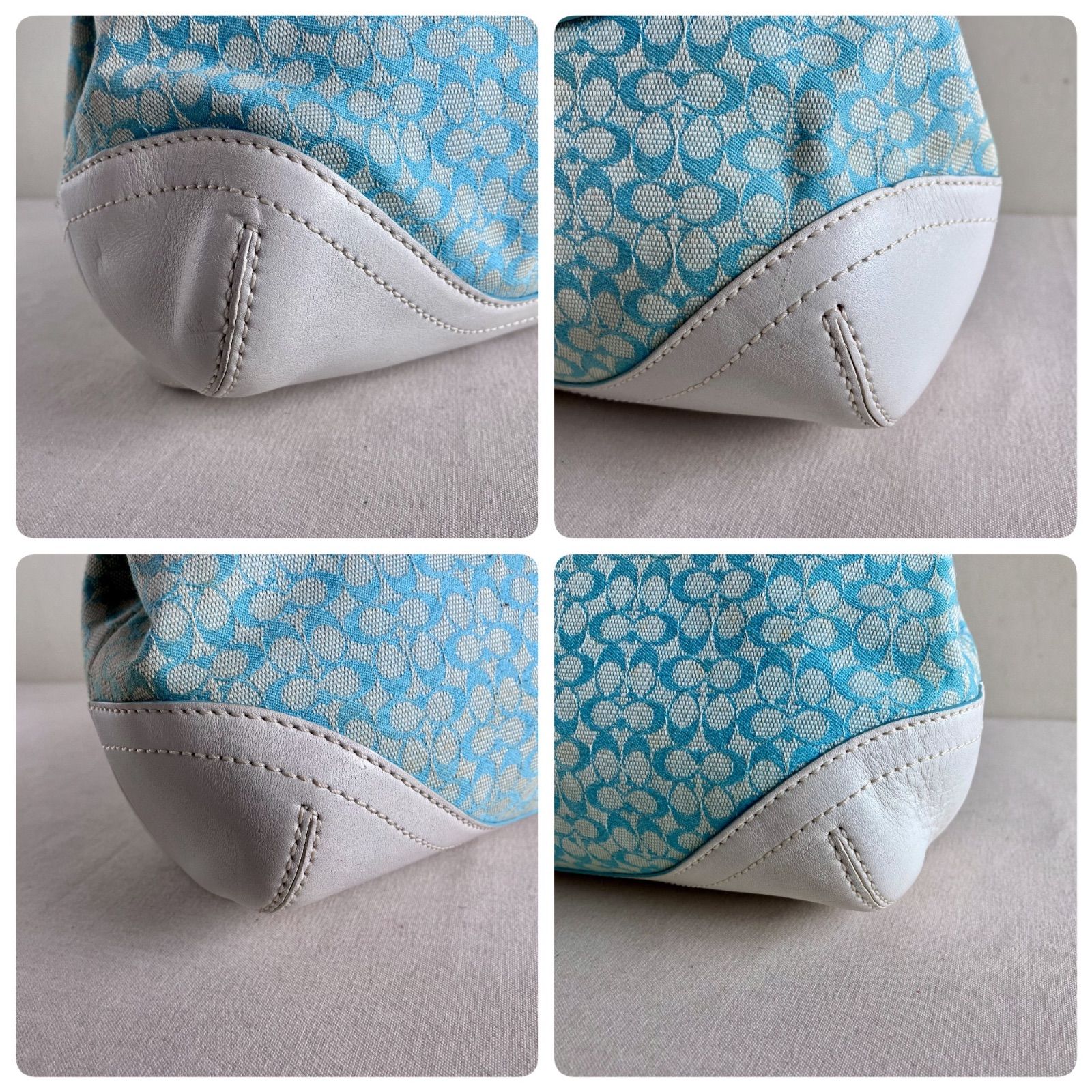 Coach Y2K Blue Soho Flap Top Handle Handbag Vintage - メルカリ