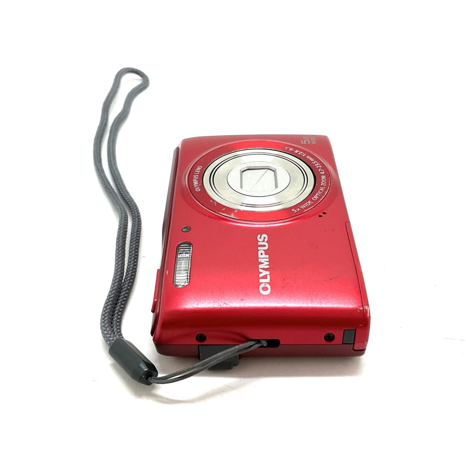 OLYMPUS コンパクトデジタルカメラ STYLUS VG-180 [レッド] 動作確認済