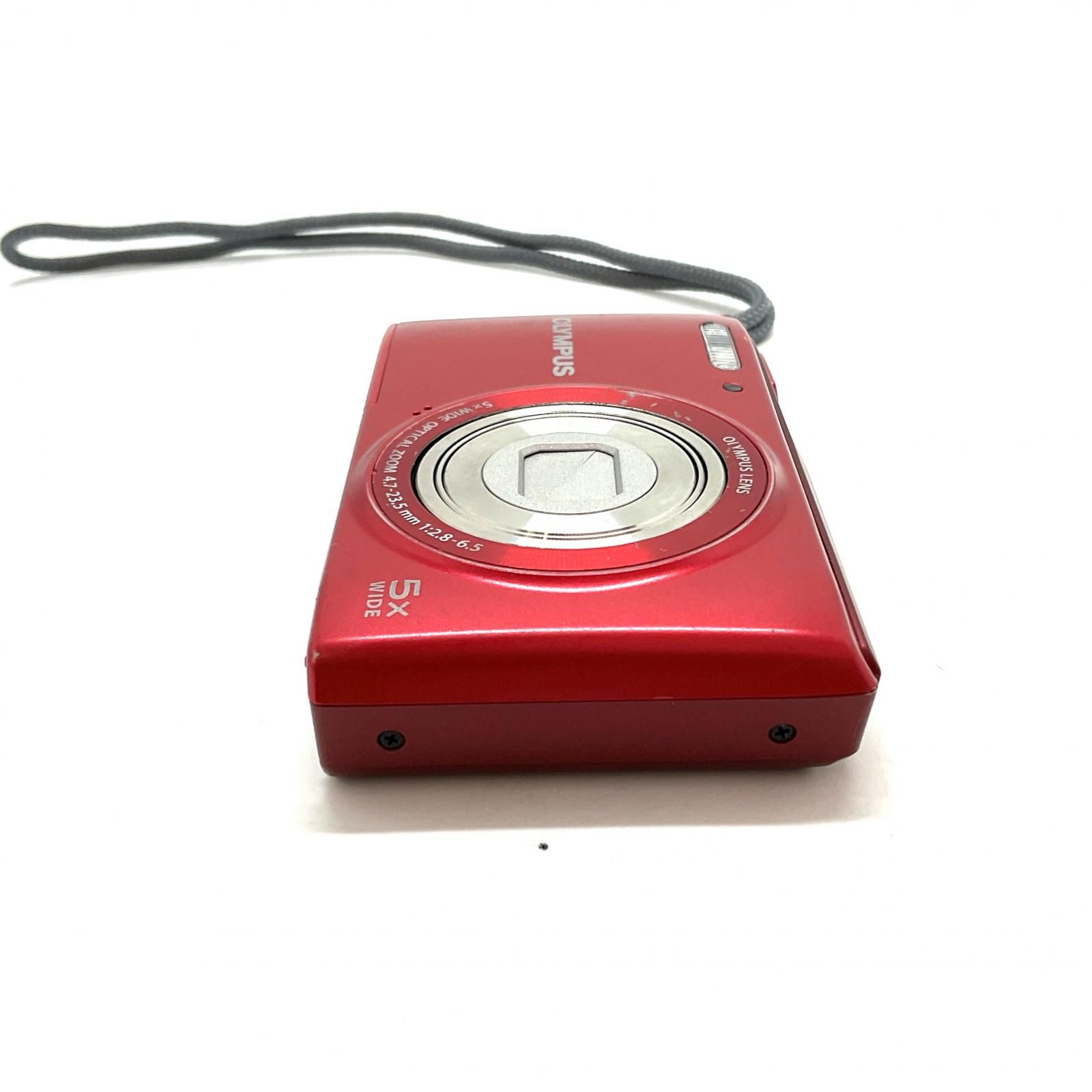 OLYMPUS コンパクトデジタルカメラ STYLUS VG-180 [レッド] 動作確認済