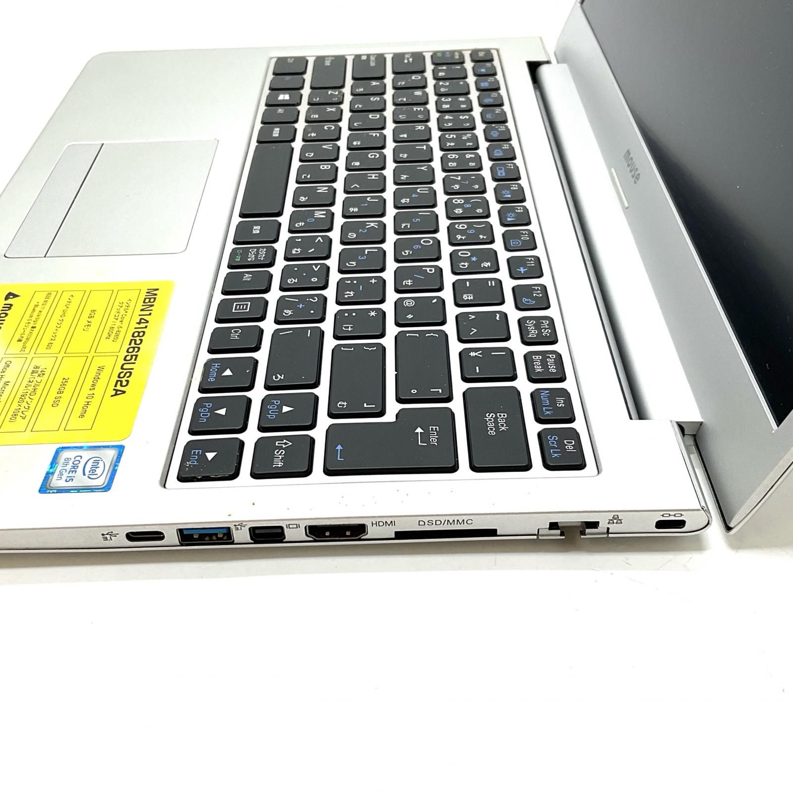 美品MouseComputer MBN1418265US2A i5-8265U 8GB 256GB SSD - メルカリ