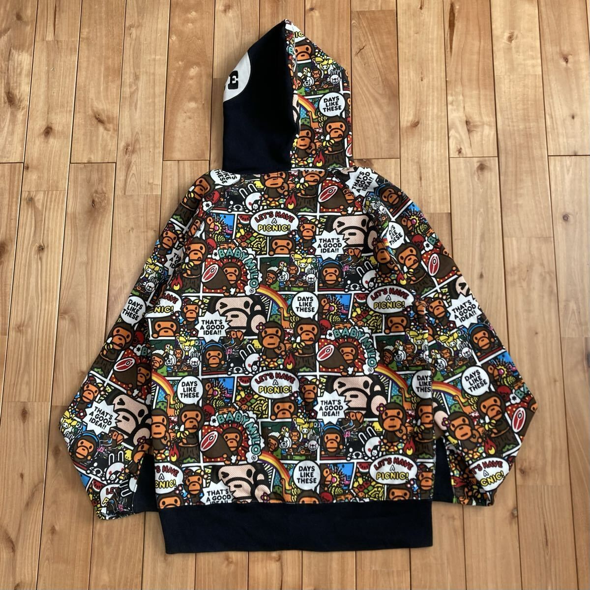 Comic Milo Lisa フルジップ パーカー Lサイズ a bathing ape BAPE ful