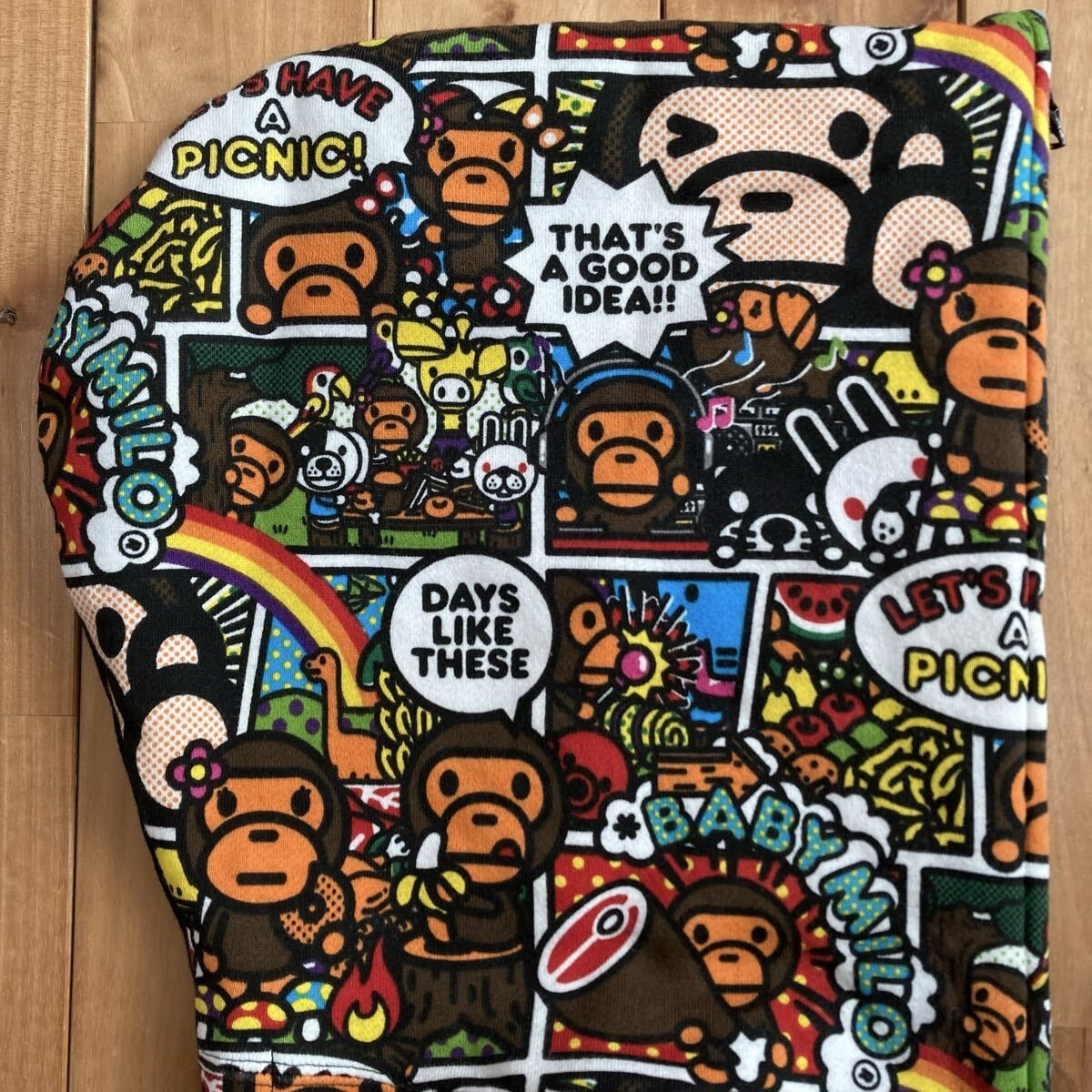 Comic Milo Lisa フルジップ パーカー Lサイズ a bathing ape BAPE ful