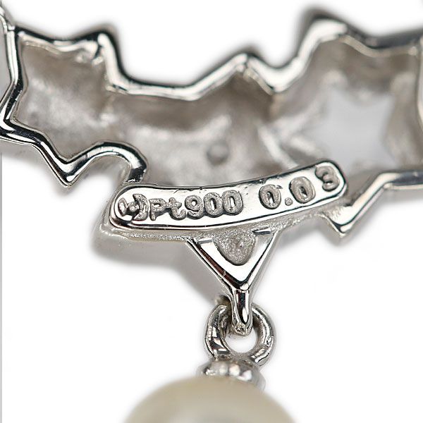 タサキ 田崎真珠 アコヤ真珠 ネックレス ダイヤモンド Pt900 Pt850