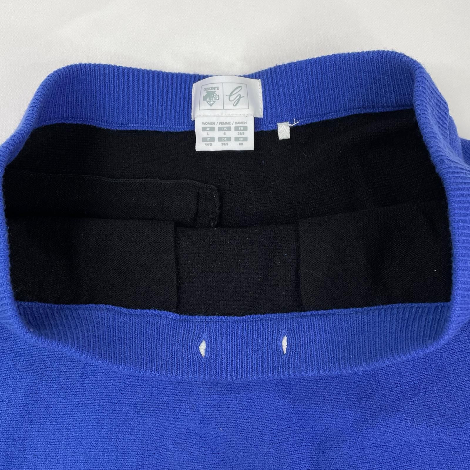 デサントゴルフ〗ニットセットアップ セーター ネイビー 青 ボーダー