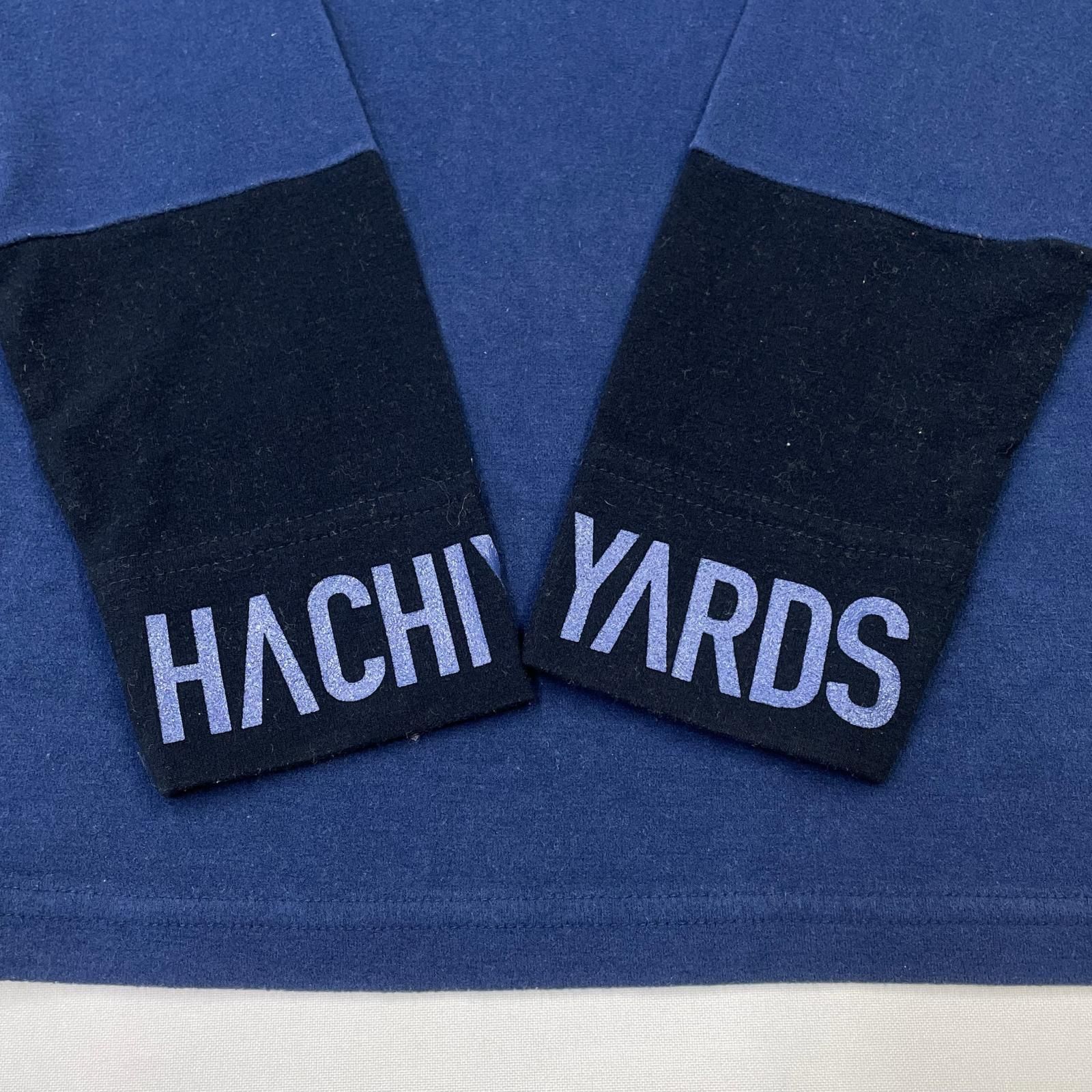 中古 メンズ ハチヤーズ 8YARDS 長袖シャツ M ブルー×ブラック