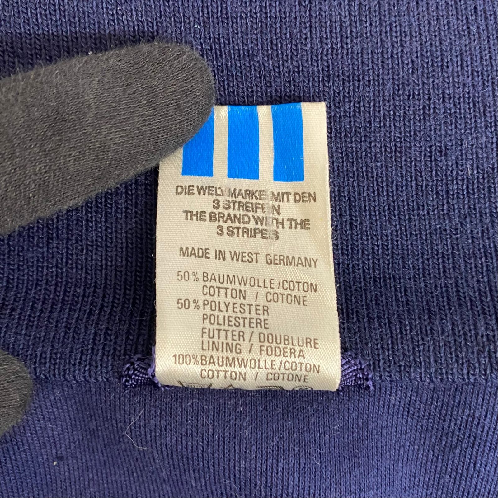 アディダス adidas 80's 西ドイツ製 OPTIジップ トラックジャケット