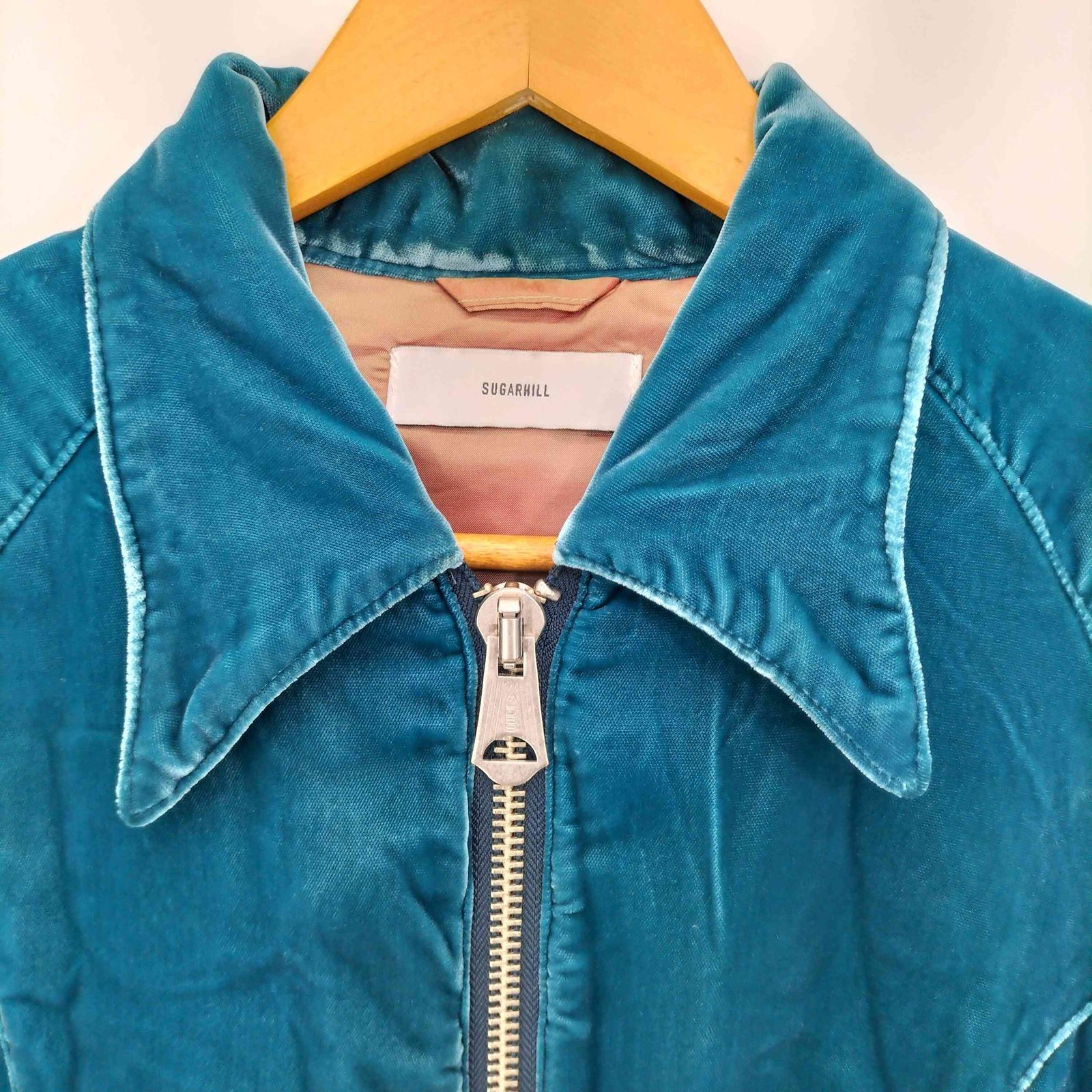 シュガーヒル SUGARHILL VELVET WESTERN JACKET SUGARHILL（シュガーヒル）のVELVET WESTERN JACKET (BLUE)(ジャケット