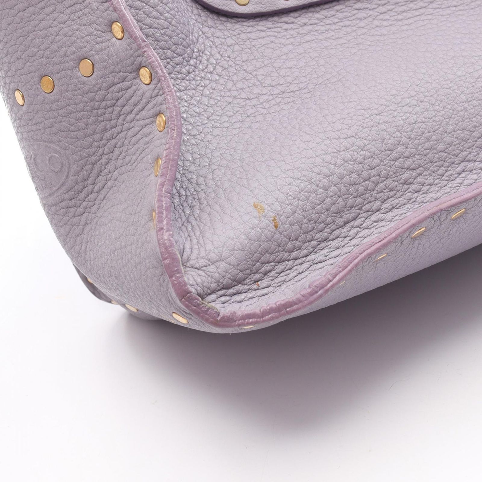 セリーヌ CELINE ハンドバッグ ブギーバッグ スタッズ パープル レザー