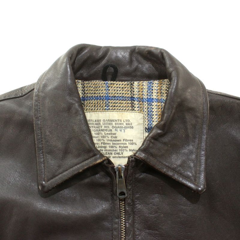 80s vintage カナダ軍 レザージャケット メンズ XLサイズ相当 ビッグ