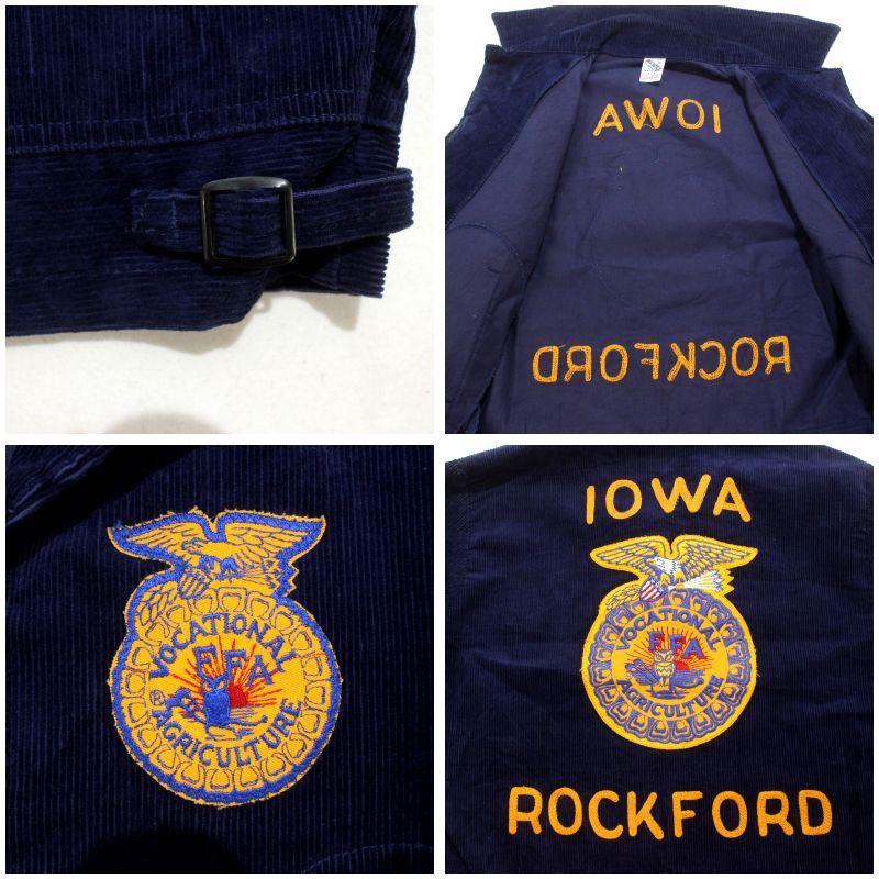 80s vintage ファーマーズ FFA IOWA コーデュロイ ジャケット メンズ