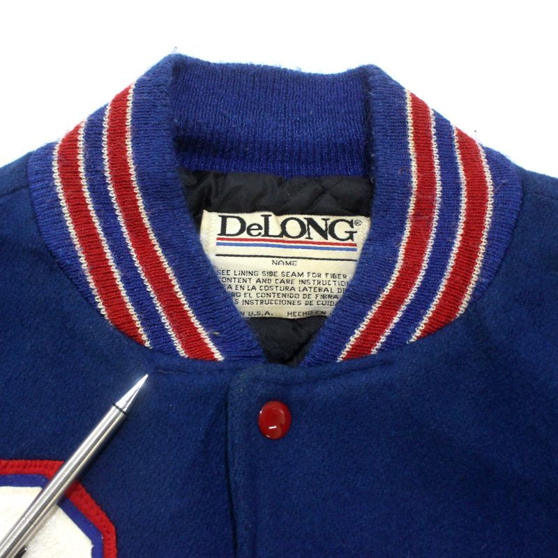 90s USA製 vintage DeLONG 中綿 ウール スタジャン メンズ 表記XL