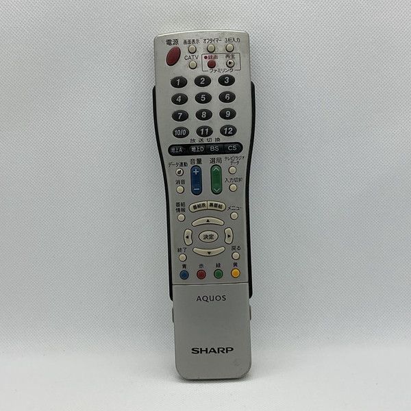 中古】テレビ リモコン SHARP シャープ AQUOS アクオス GA661WJSA