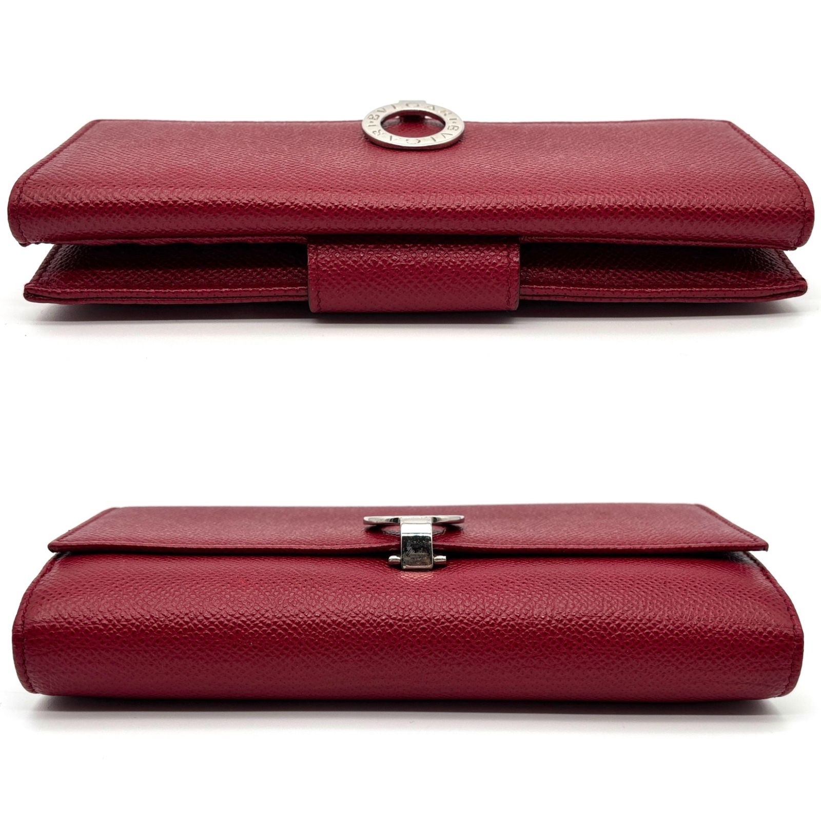 最終！極美品ブルガリ　ビーゼロワン　レッド長財布 BVLGARI 極美品・正規品 BVLGARI ブルガリ 長財布 ビーゼロワン ロゴクリップ
