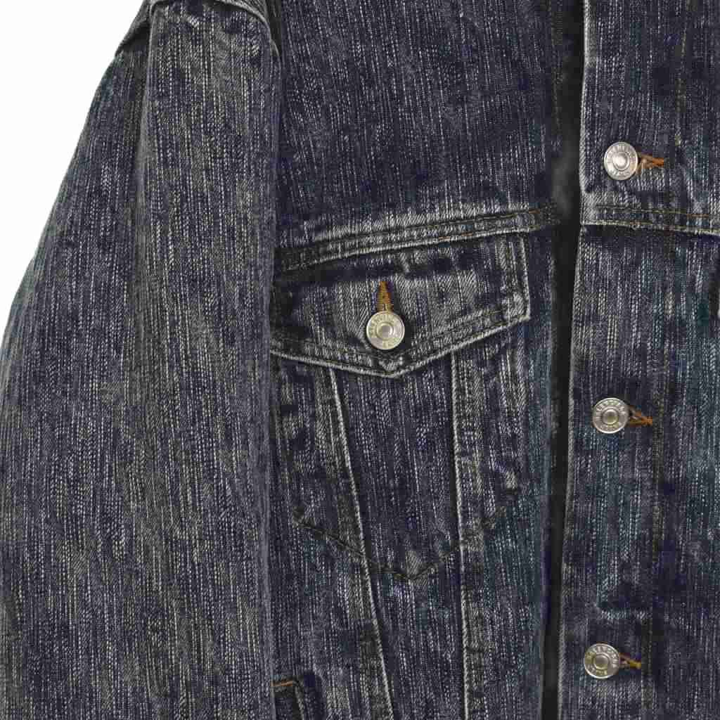 バレンシアガ BALENCIAGA 19AW フェイクシアリング デニムジャケット